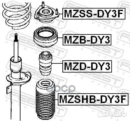 Отбойник амортизатора MZD-DY3 MZD-DY3 Febest