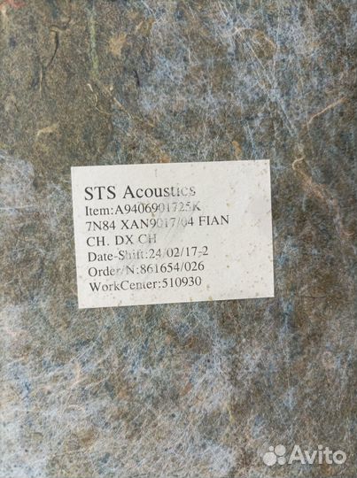 9406901725 Обшивка боковой стенки правая