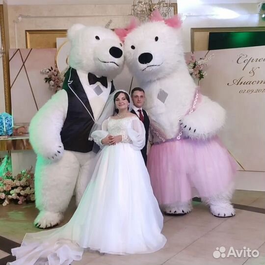 Чебурашка,Белый и Бурый Мишка, Панда, Лисёнок,Заяц