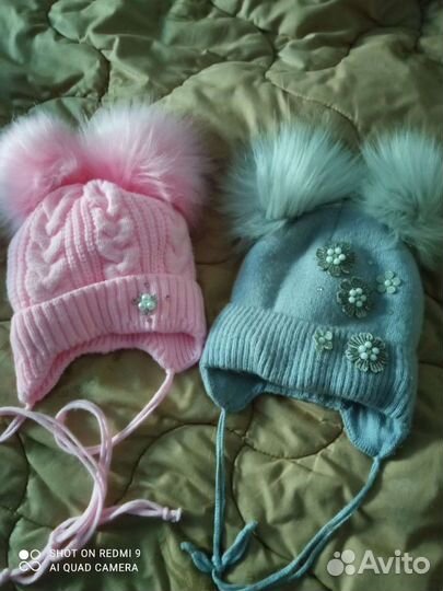 Зимние шапочки для девочки