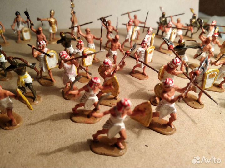 Солдатики 1:72. Египетские пехота и колесница окра