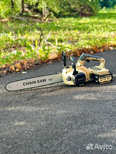 Мощная аккумуляторная цепная пила оригинал