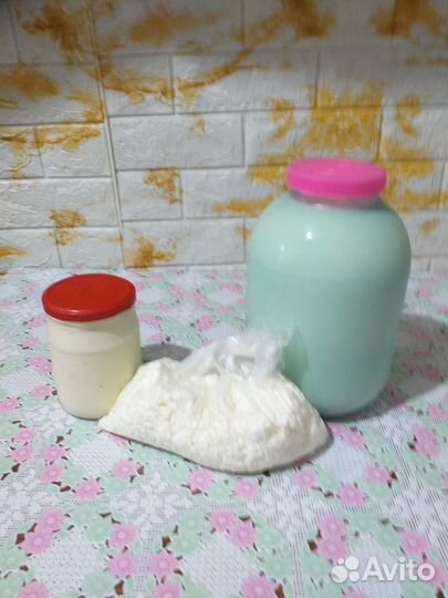 Продажа домашнего молока сметаны творога