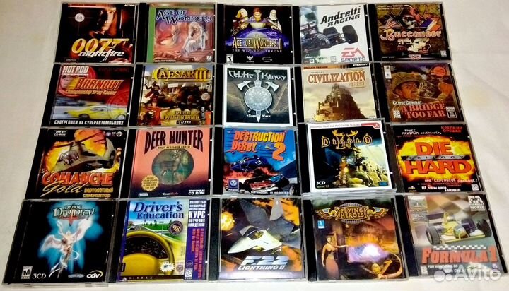 Старые компьютерные игры на CD. Издания 1995-2005