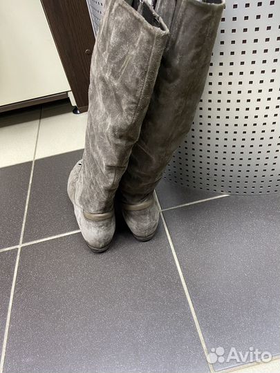 Сапоги женские зимние в винтажном стиле