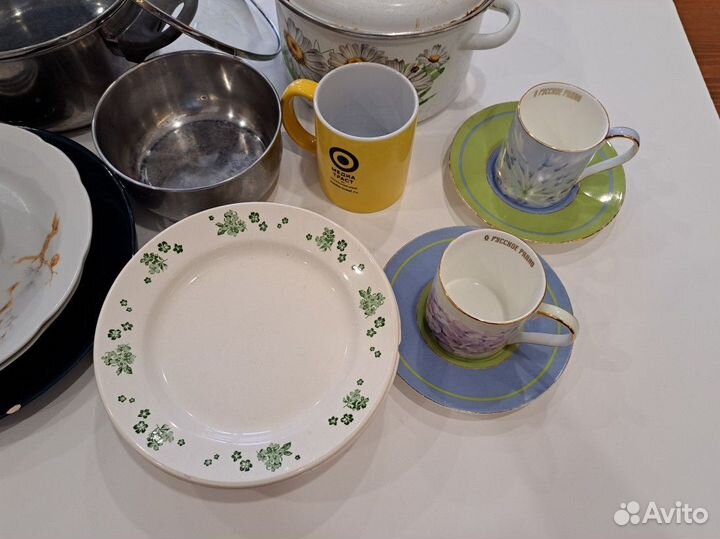 Посуда на дачу на квартиру пакетом много