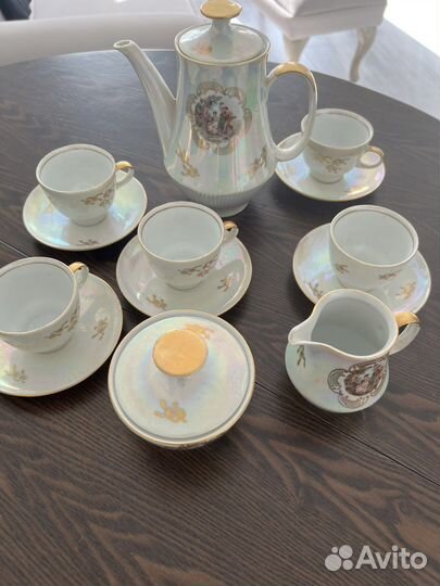 Кофейный сервиз Мадонна Кольдиц ГДР