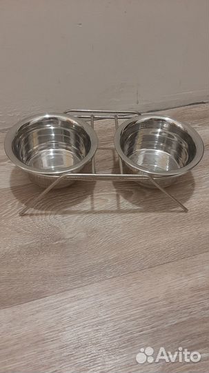 Миски для собак или кошек двойная, бу