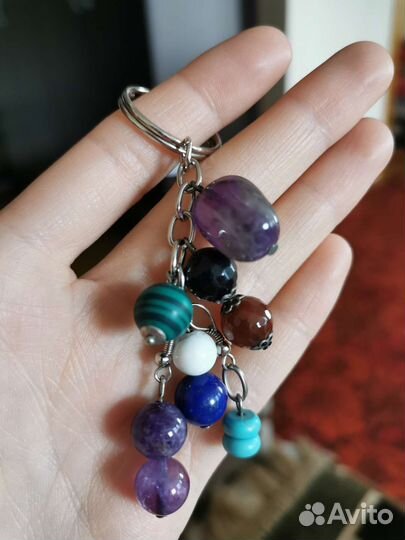 Брелок для ключей из натуральных камней