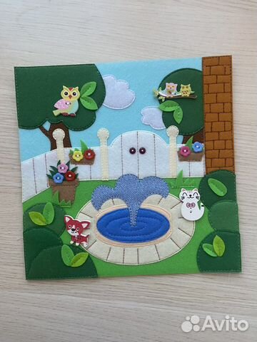 Кукольный домик из фетра