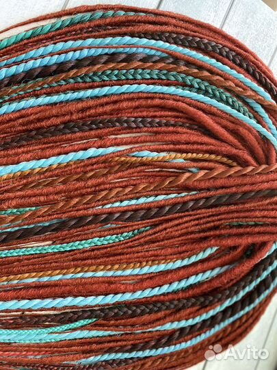 Де дреды микс гладкие софты, де косы