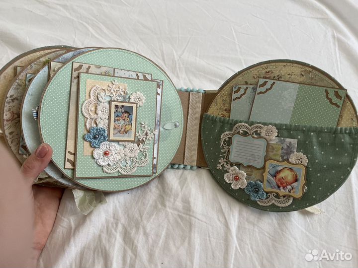 Фотоальбом для новорожденного ручной работы