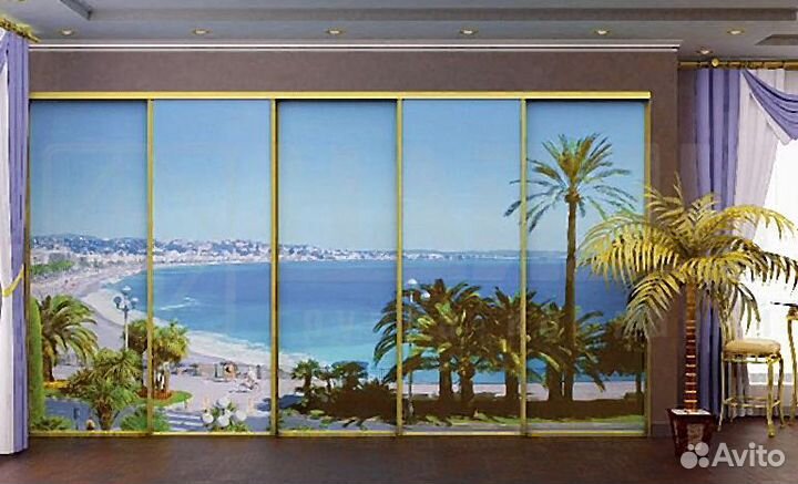 Фотопечать на шкаф купе