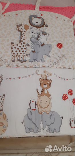 Деткие бортики для мальчика и девочки