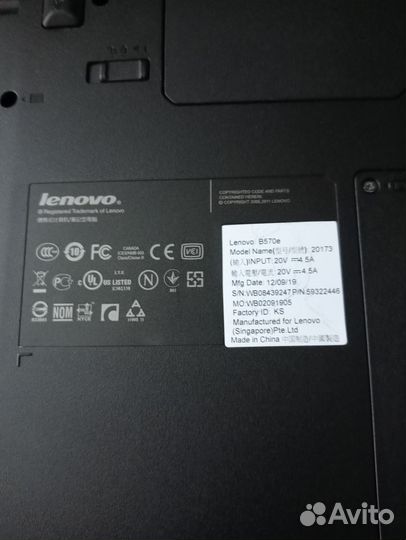 Ноутбук lenovo