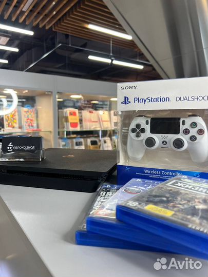 Sony PlayStation 4 Slim 1Tb с играми