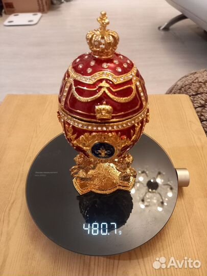 Сувенир Яйцо Фаберже большое (красное)