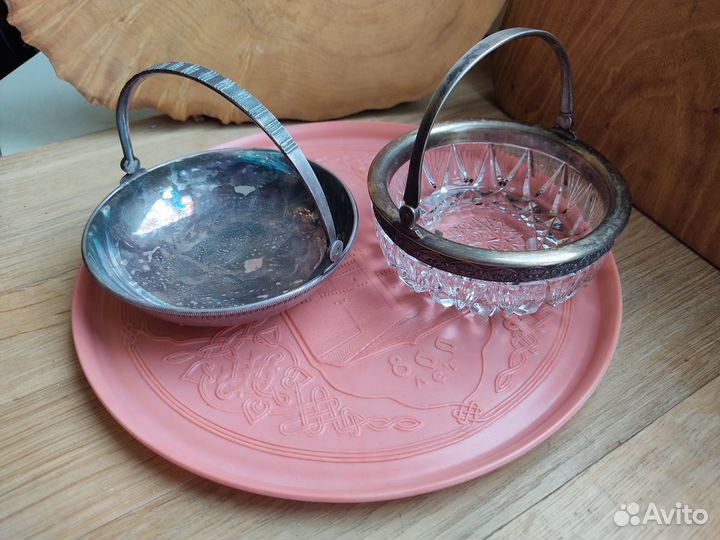 Конфетницы Серебро Хрусталь Мельхиор Блюдо «316