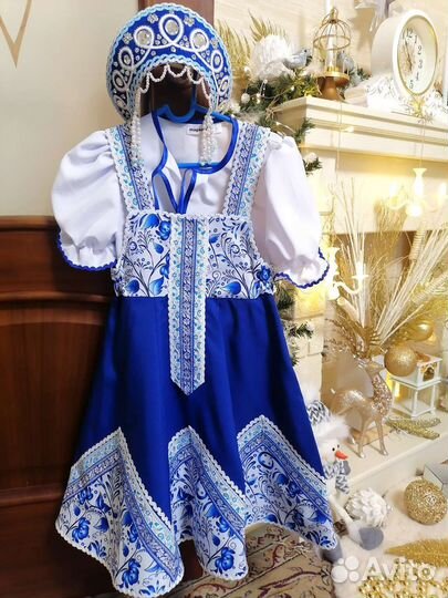 Прокат Русский народный костюм (сарафан, кокошник)