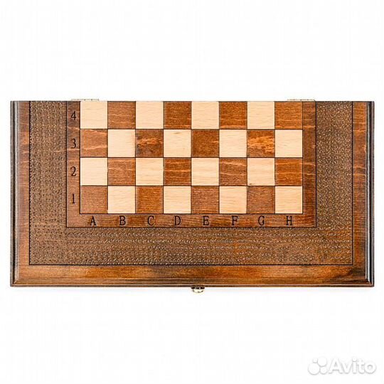 Шахматы и нарды резные Колхида 30 х 34 см бук Армения 62771