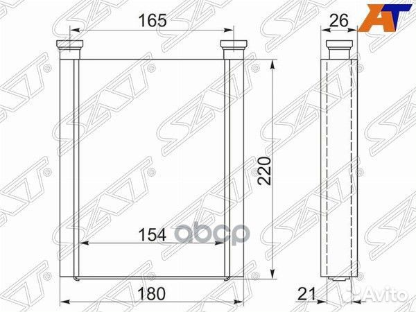Радиатор отопителя салона toyota premio/allion