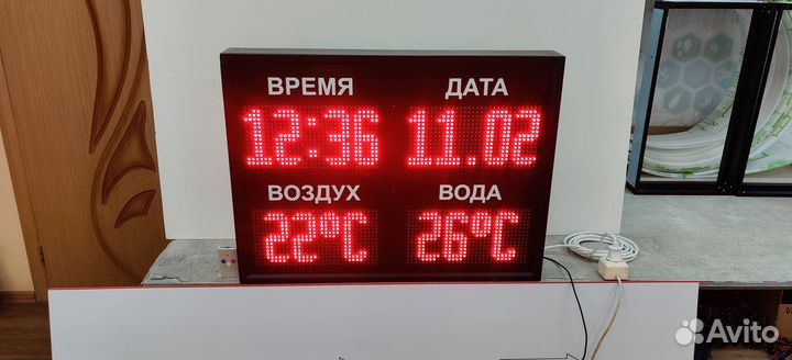 Метеостанция настенная уличная 80х60 см