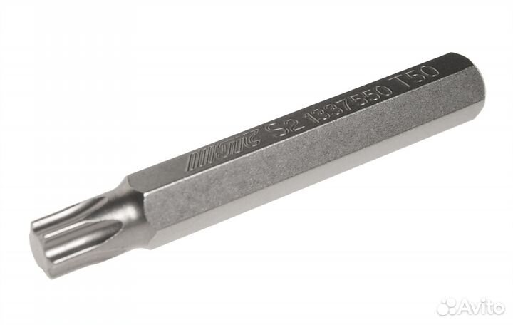 Бита torx Т50 х 75 мм, шестигранник 10мм