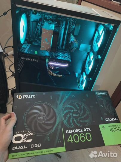 Игровая Palit nvidia GeForce RTX 4060 dual