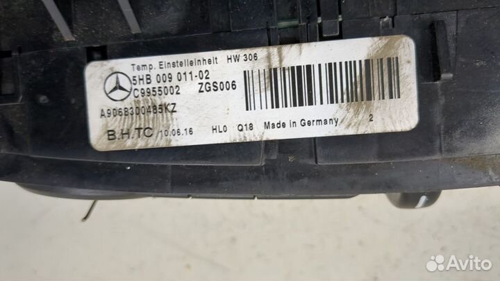 Переключатель отопителя Mercedes Sprinter