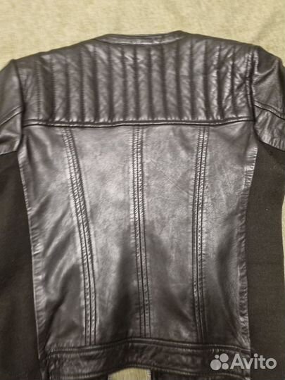 Куртка кожанная женская mango б/у42-44