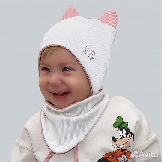 Комплект шапка и снуд