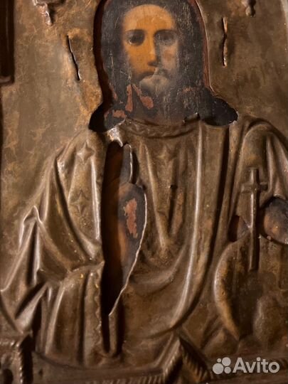 Икона дервняя стариная иисус христос