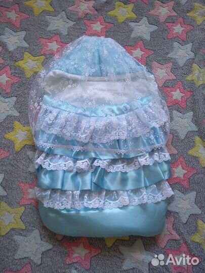 Теплый конверт на выписку