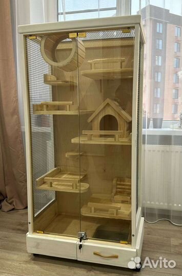 Клетка-витрина для грызунов