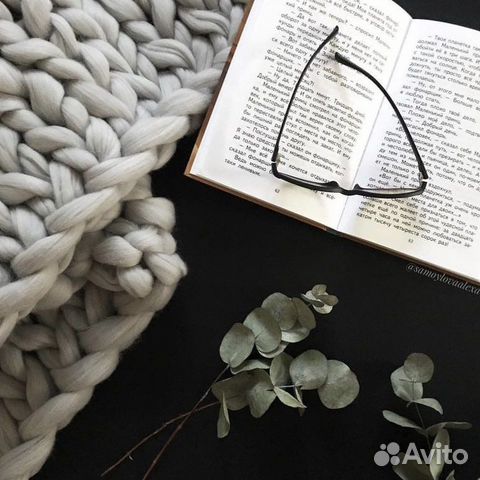 Толстая пряжа для пледа