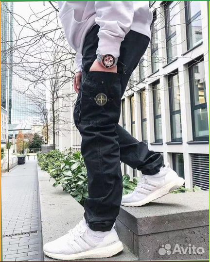 Спортивные брюки карго Stone Island (Лучшее качество)