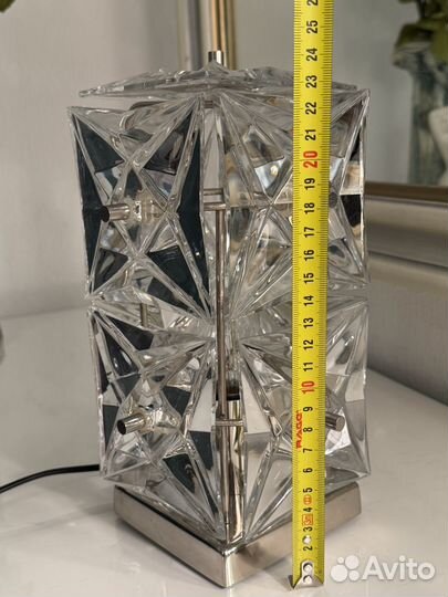 Лампа настольная СССР хрусталь