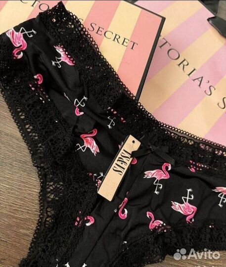 Трусы victoria secret с фламинго