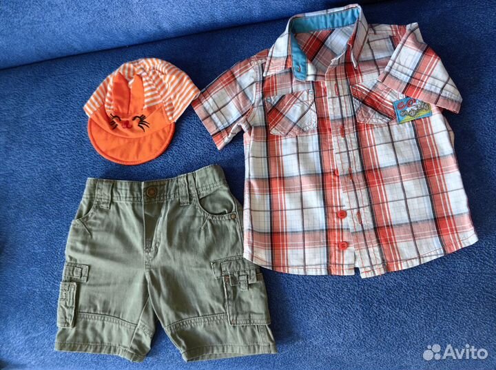 Большой пакет одежды на мальчика 80-86