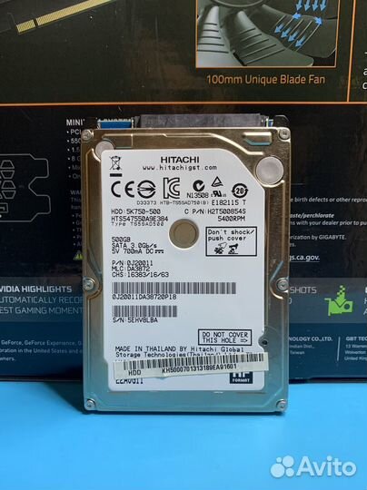 Жесткий диск Hitachi SATA 2.5