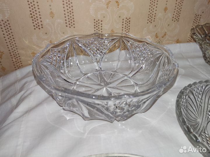 Хрустальные салатники СССР