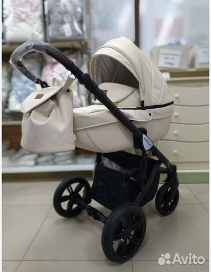 Коляска verdi mocca 3 в 1 эко кожа