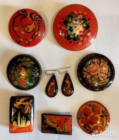 Броши Палех