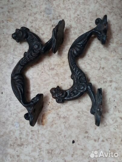 Ручки дверные чугунные ретро