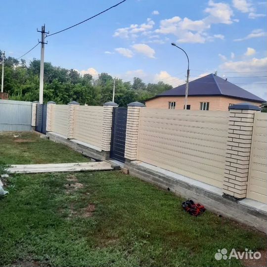 Металлический планкен для забора