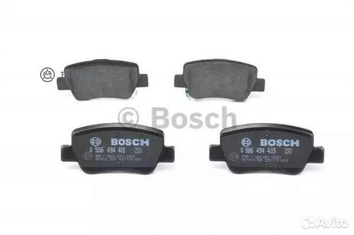 Bosch 0986494403 Колодки торм. пер