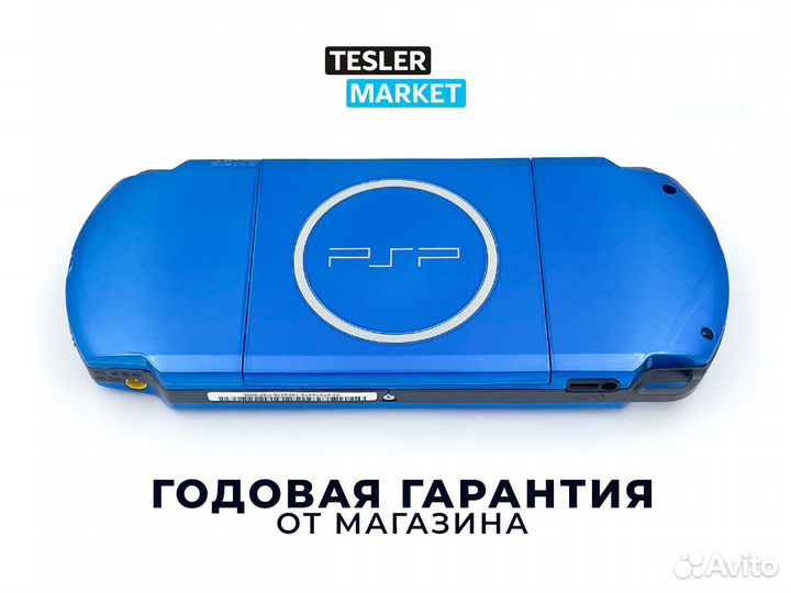 Sony PSP Slim 3008/3006 Blue Wi-Fi(330игр,Чек)