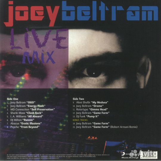 Винил Joey beltram - Live Mix