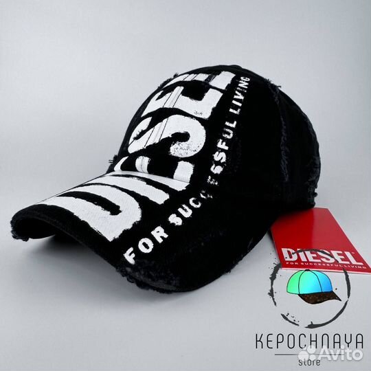 Кепка Diesel Джинсовая мягкая премиум