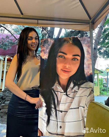 Портрет по фото. картина на холсте